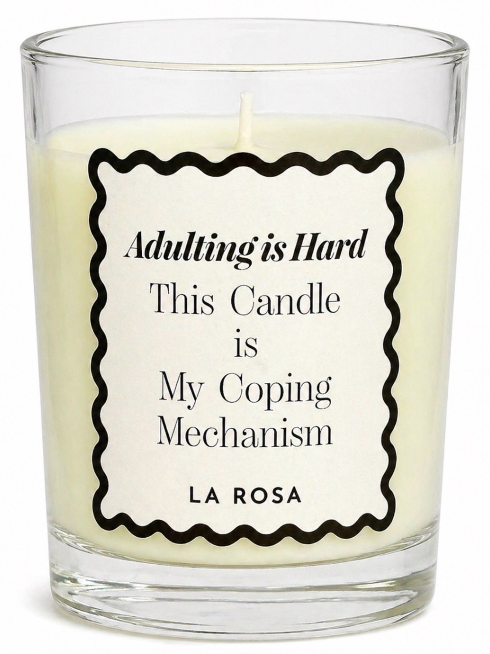 LA ROSA “Adulting is Hard This Candle is My Coping Mechanism” Scented 4.5oz